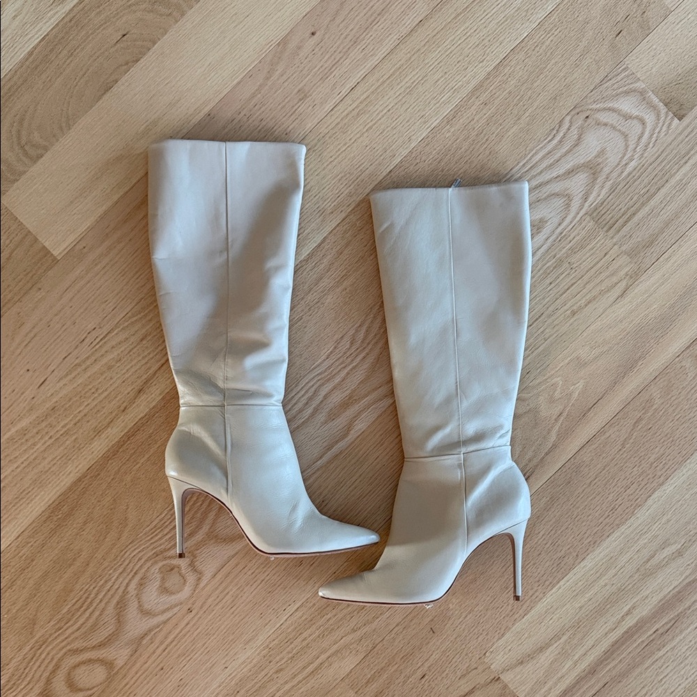 SCHUTZ Oyster Heeled Knee-High Boots